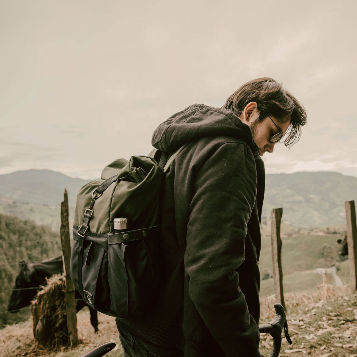 Biker Backpack Green