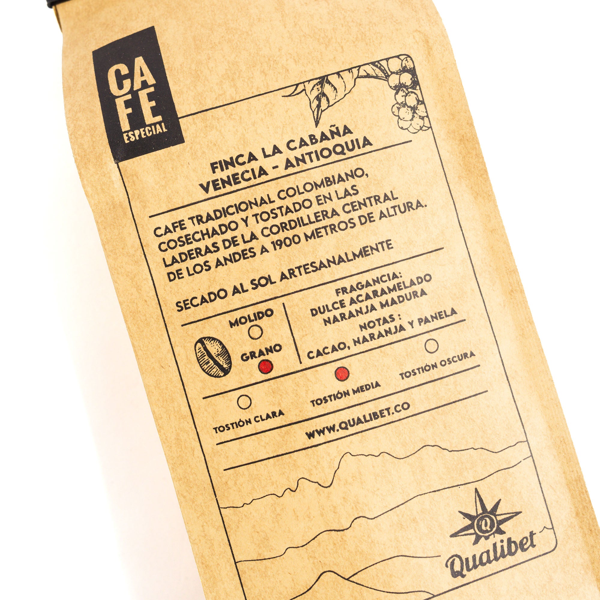 Café Especial La Cabaña Qualibet (500 gr) Molido