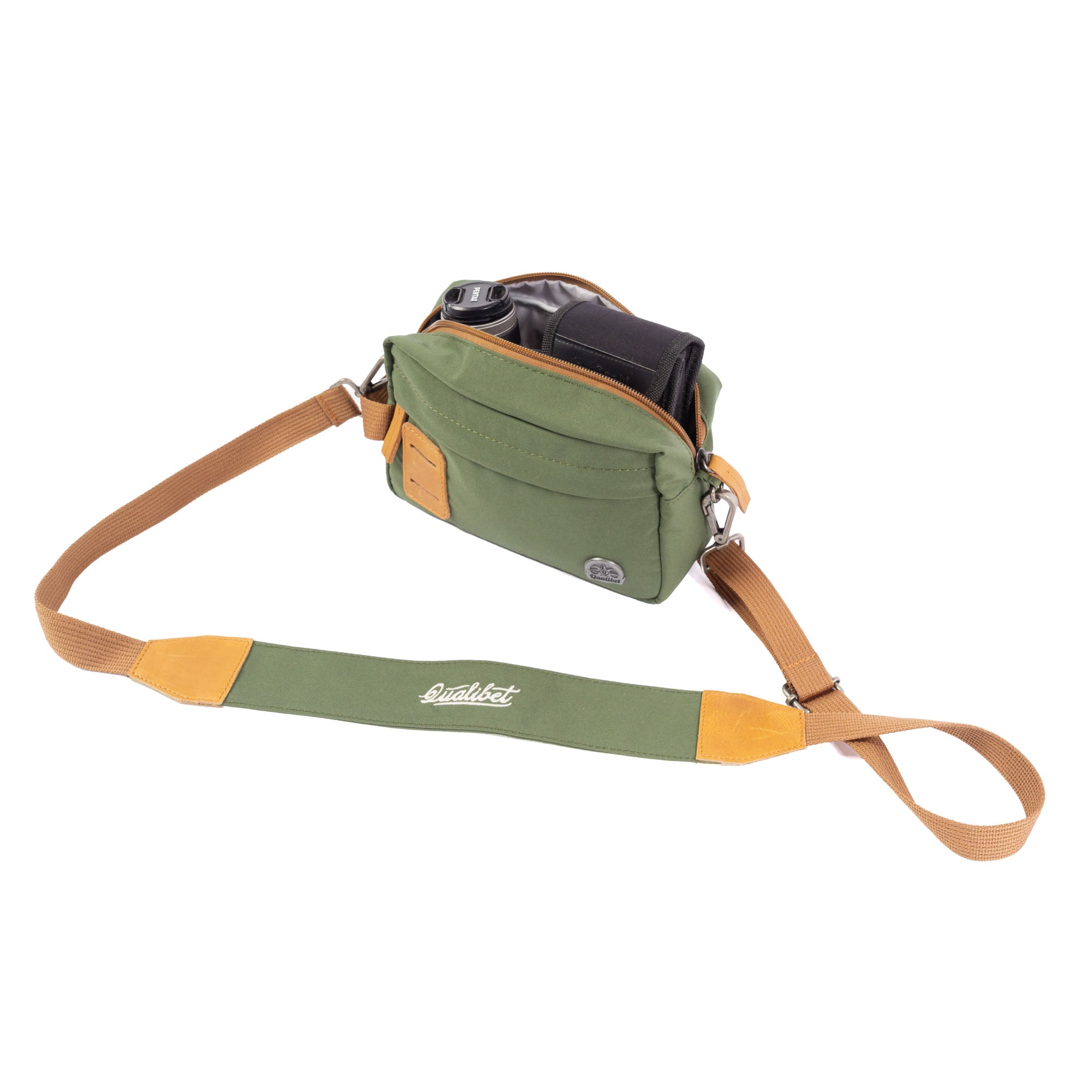 Combo Travel Case + Strap Green