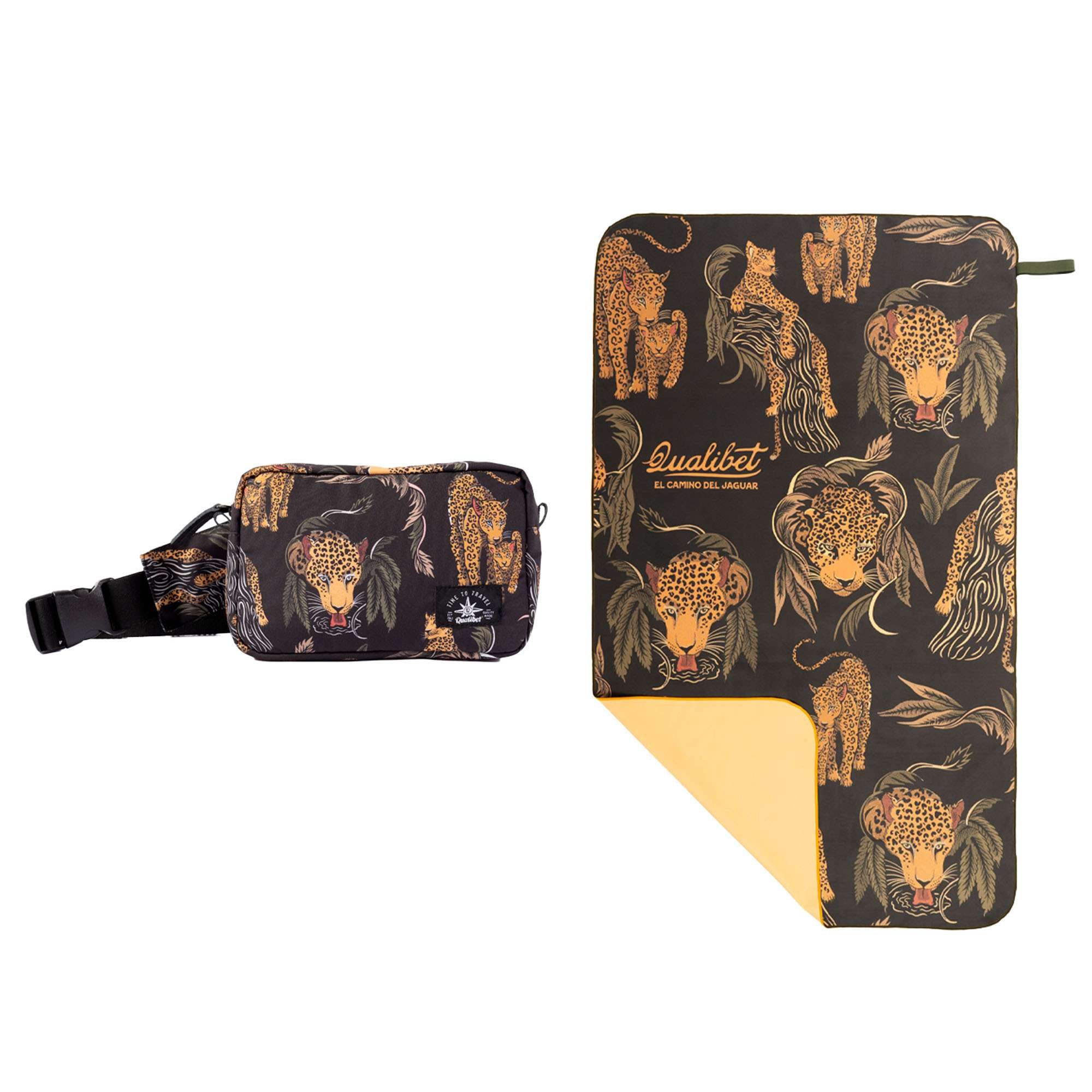Combo Hip Pack Classic Jaguar + Toalla Viajera Jaguar Imagen secundaria del producto