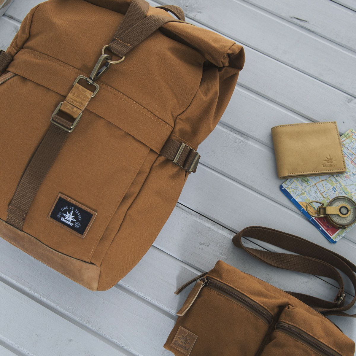 Biker Backpack Brown