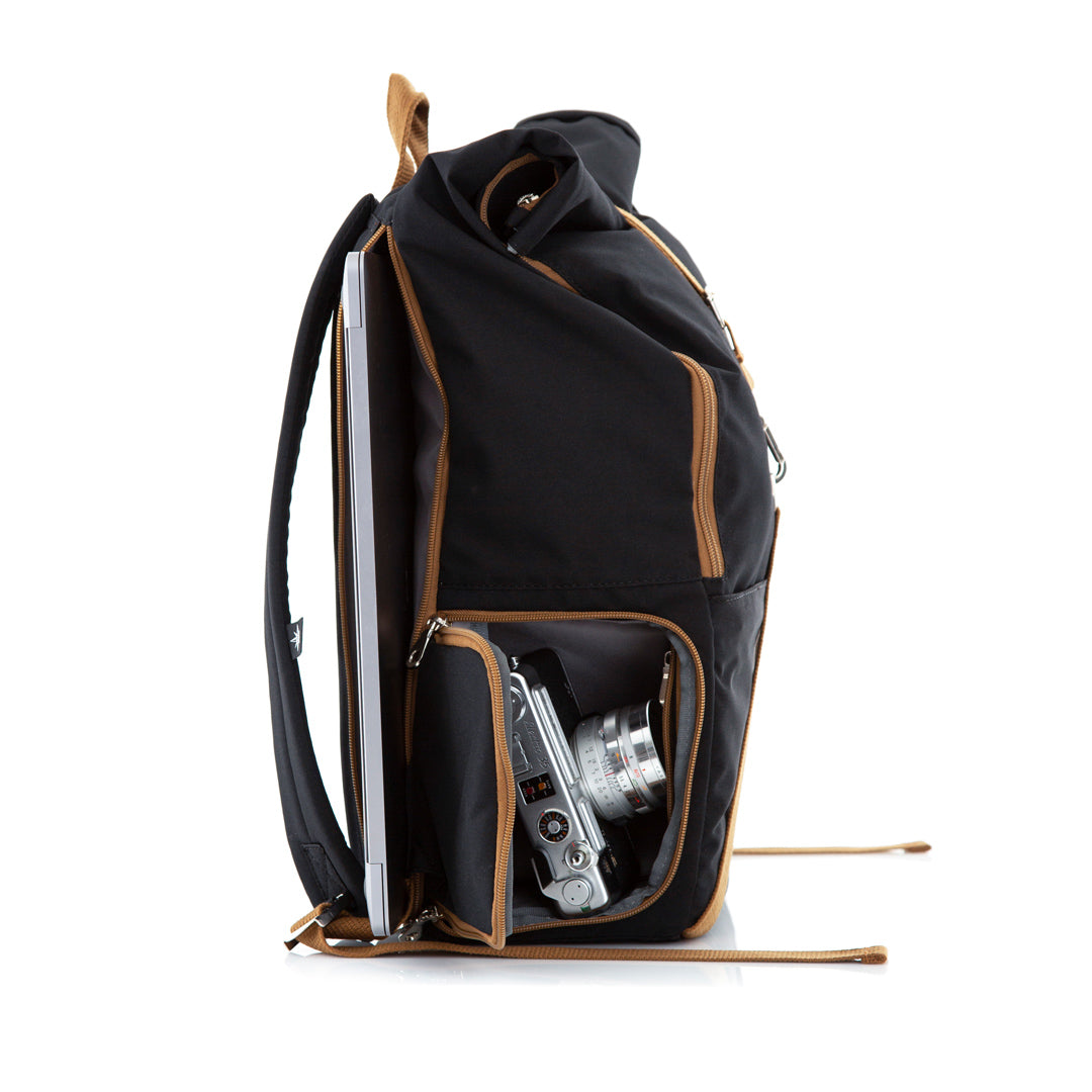 Combo Rolltop 2.0 + Camera Bag Black