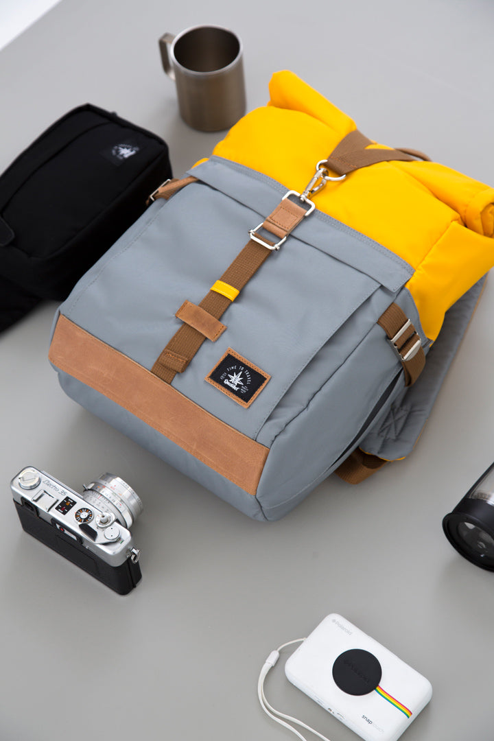 Biker Backpack Dual Mostaza