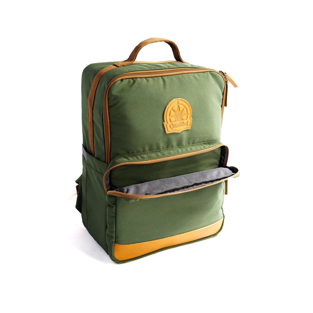 Square Backpack Green