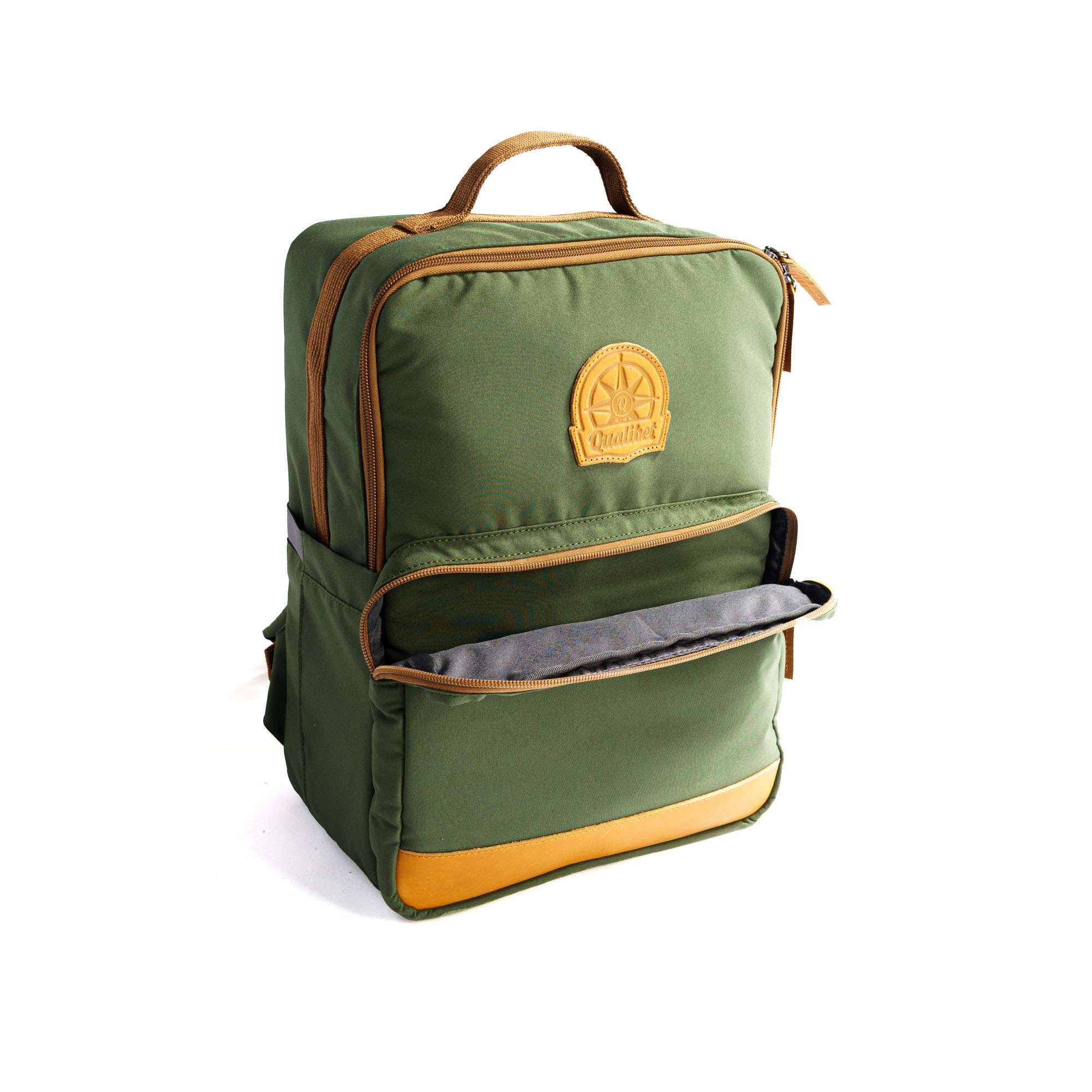 Square Backpack Green