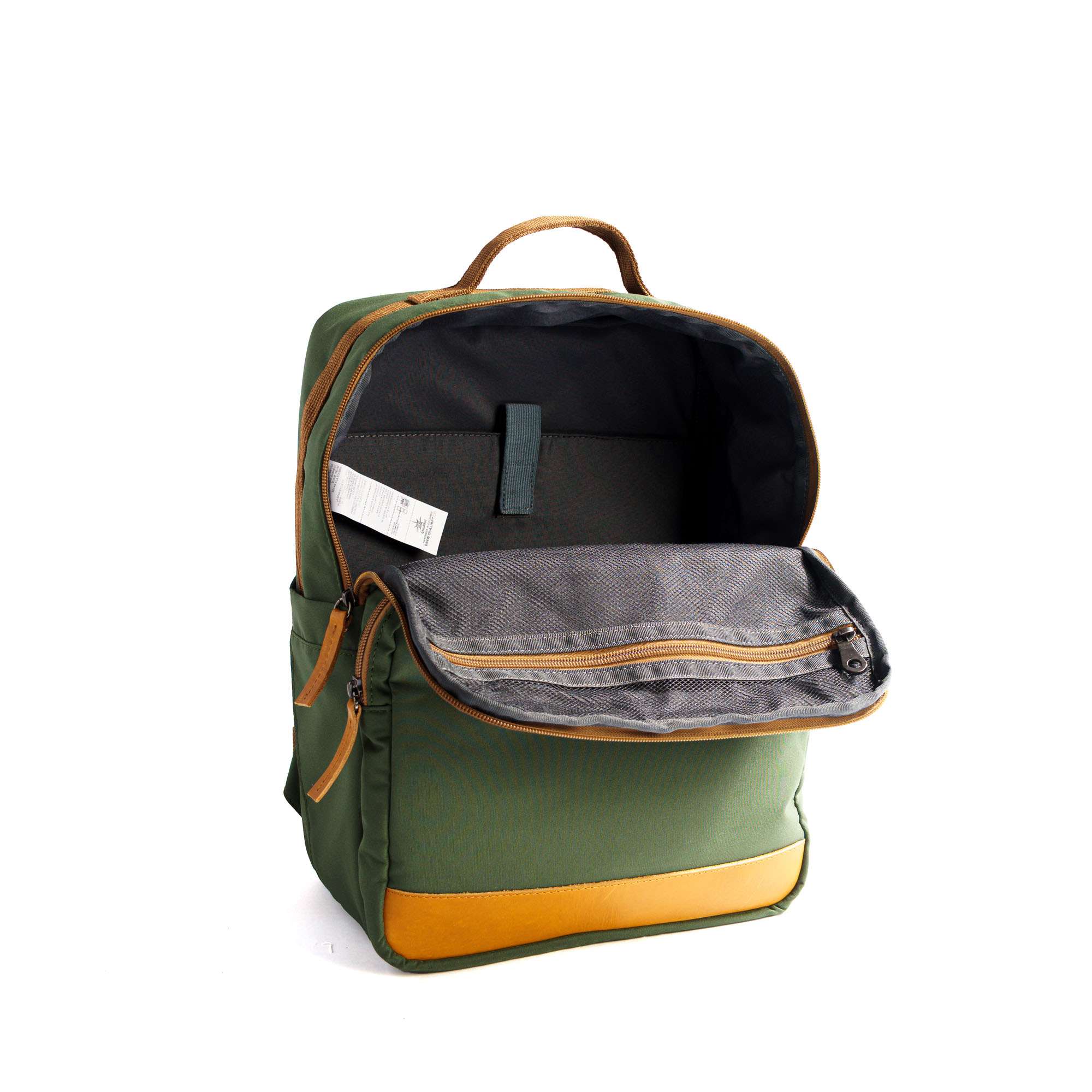 Square Backpack Green