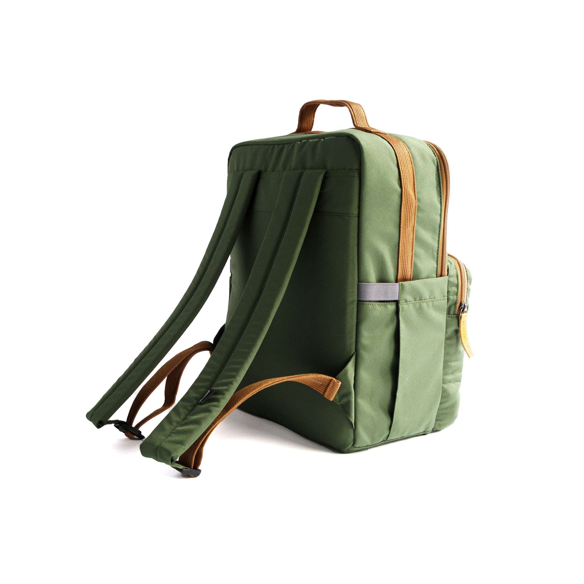 Square Backpack Green