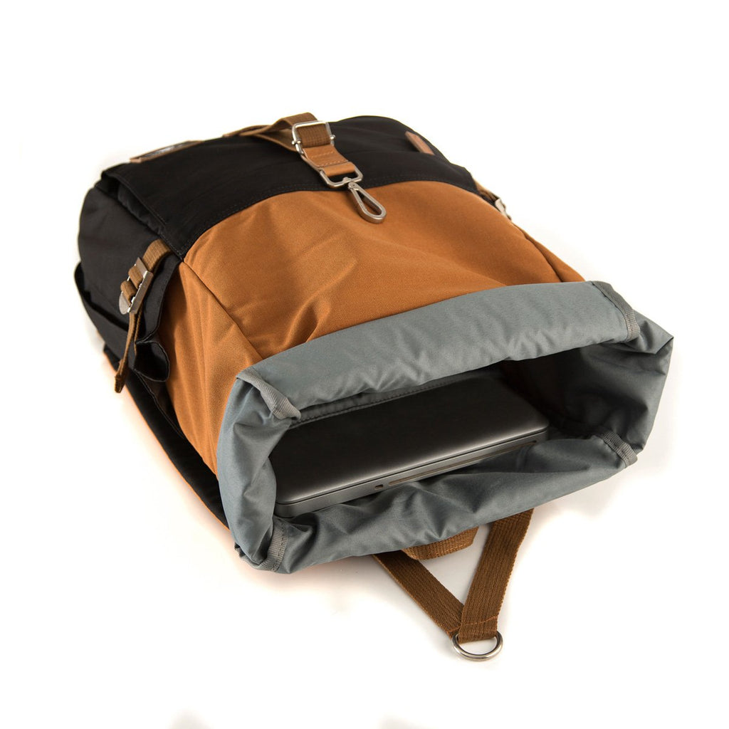 Biker Backpack Dual Brown