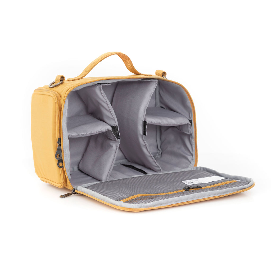 Combo Rolltop 2.0 + Camera Bag Mostaza