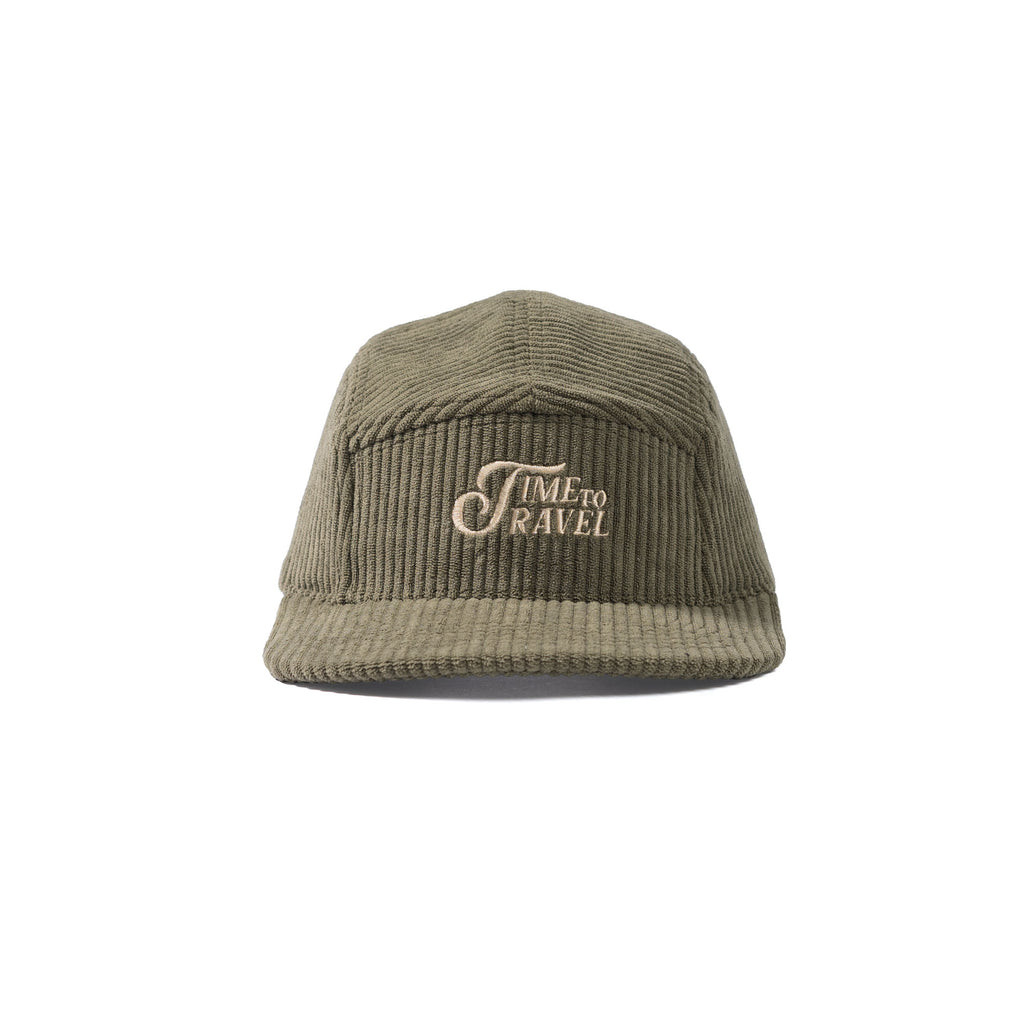 Five Panel Cap Green Corduroy