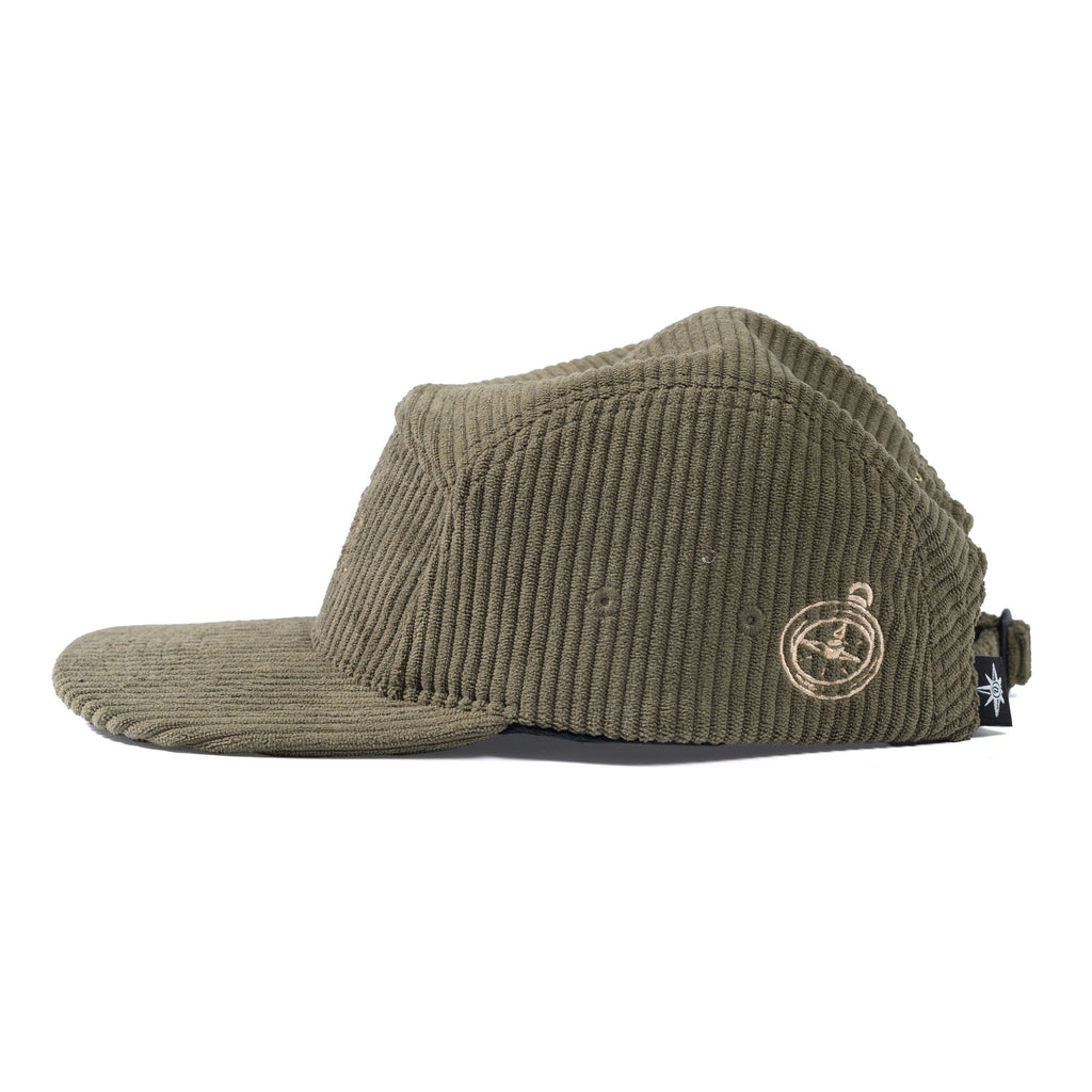 Five Panel Cap Green Corduroy