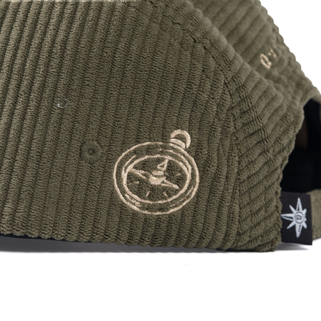 Five Panel Cap Green Corduroy