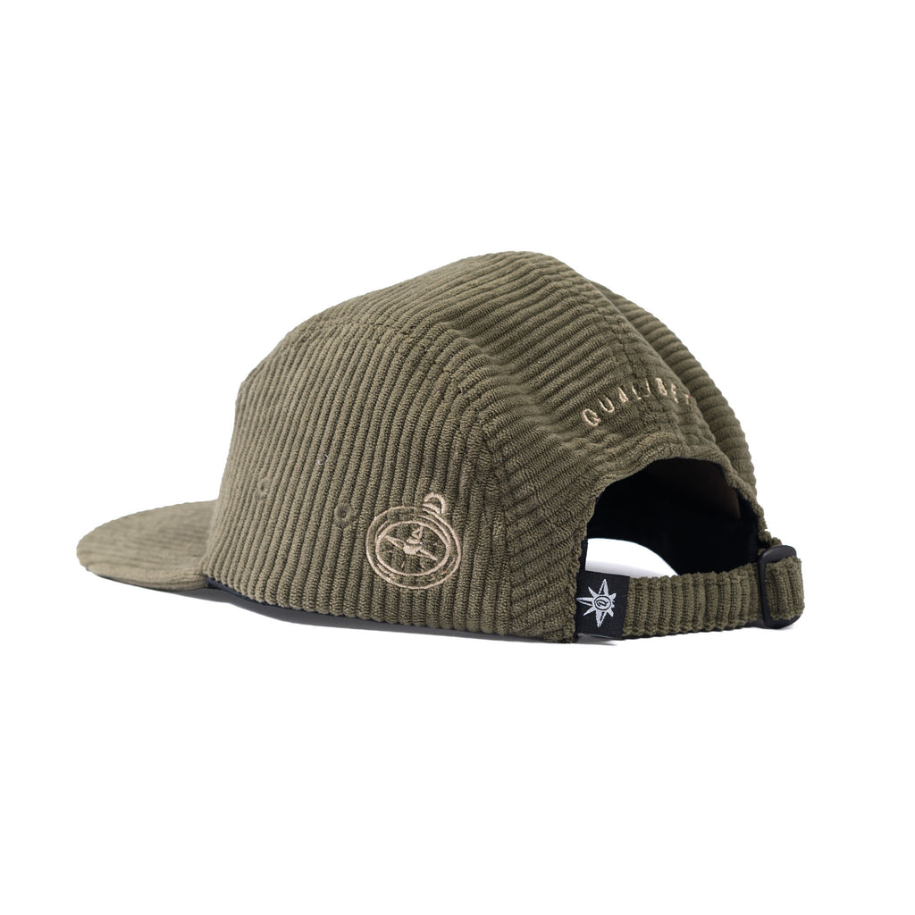 Five Panel Cap Green Corduroy