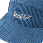 Five Panel Cap Blue Corduroy