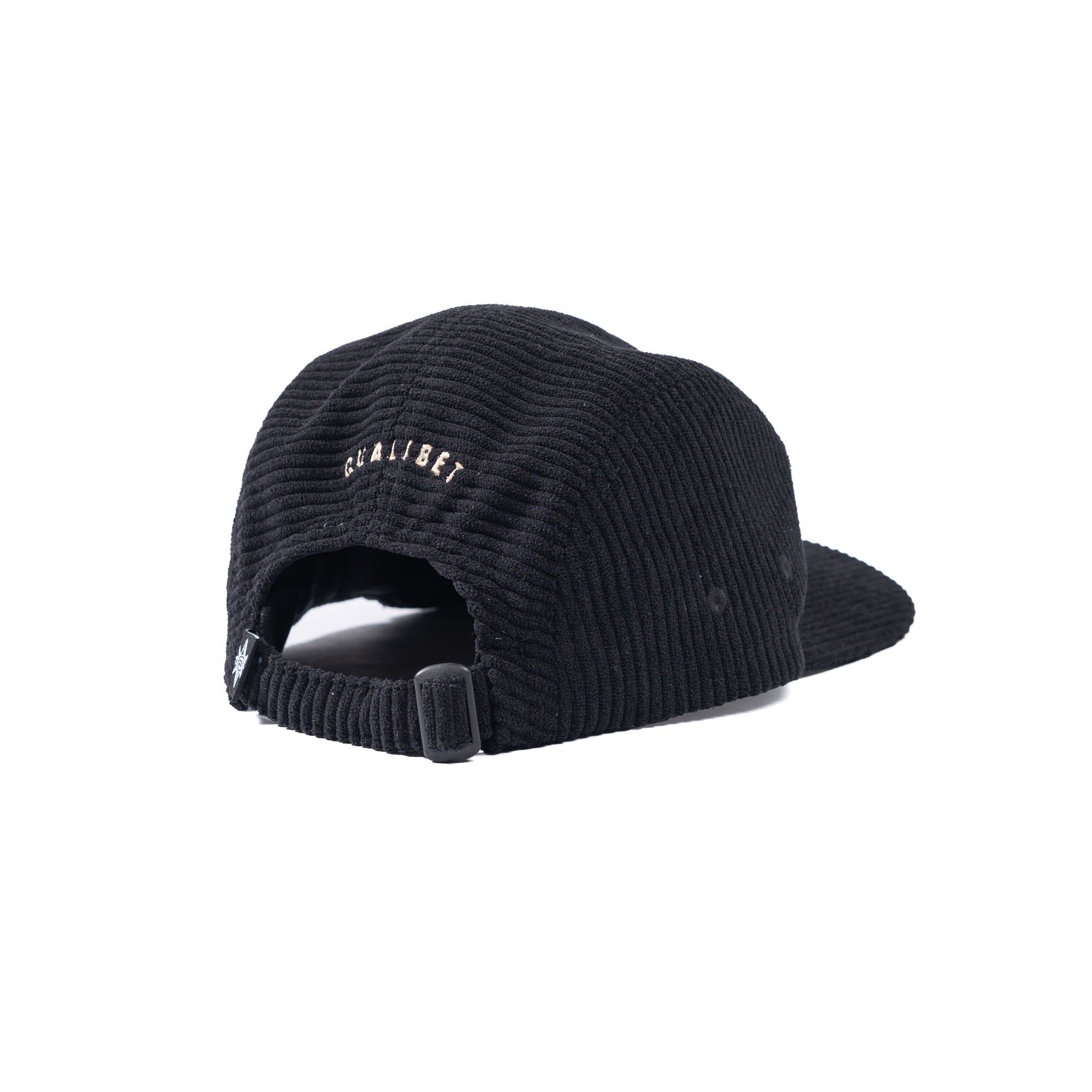 Five Panel Cap Black Corduroy
