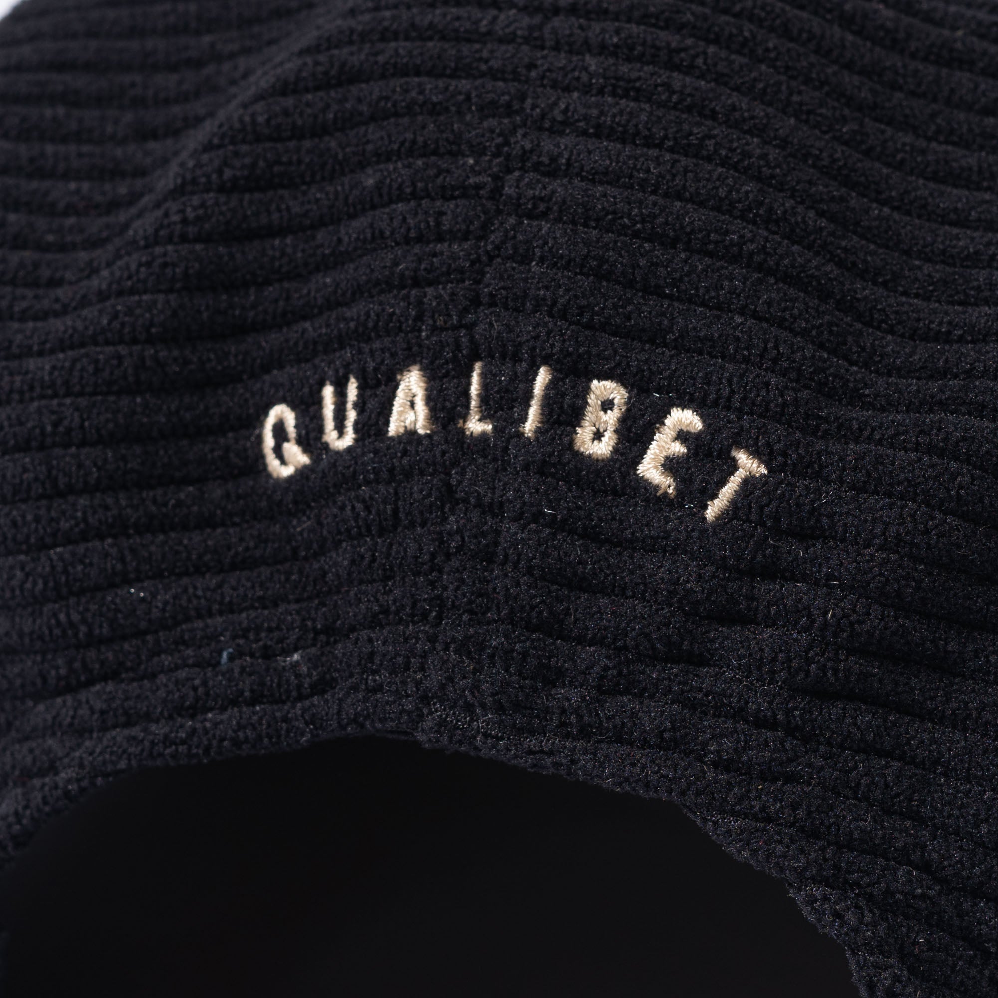 Five Panel Cap Black Corduroy