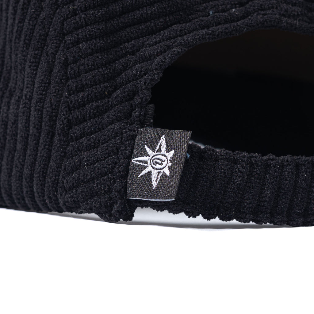 Five Panel Cap Black Corduroy