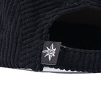 Five Panel Cap Black Corduroy