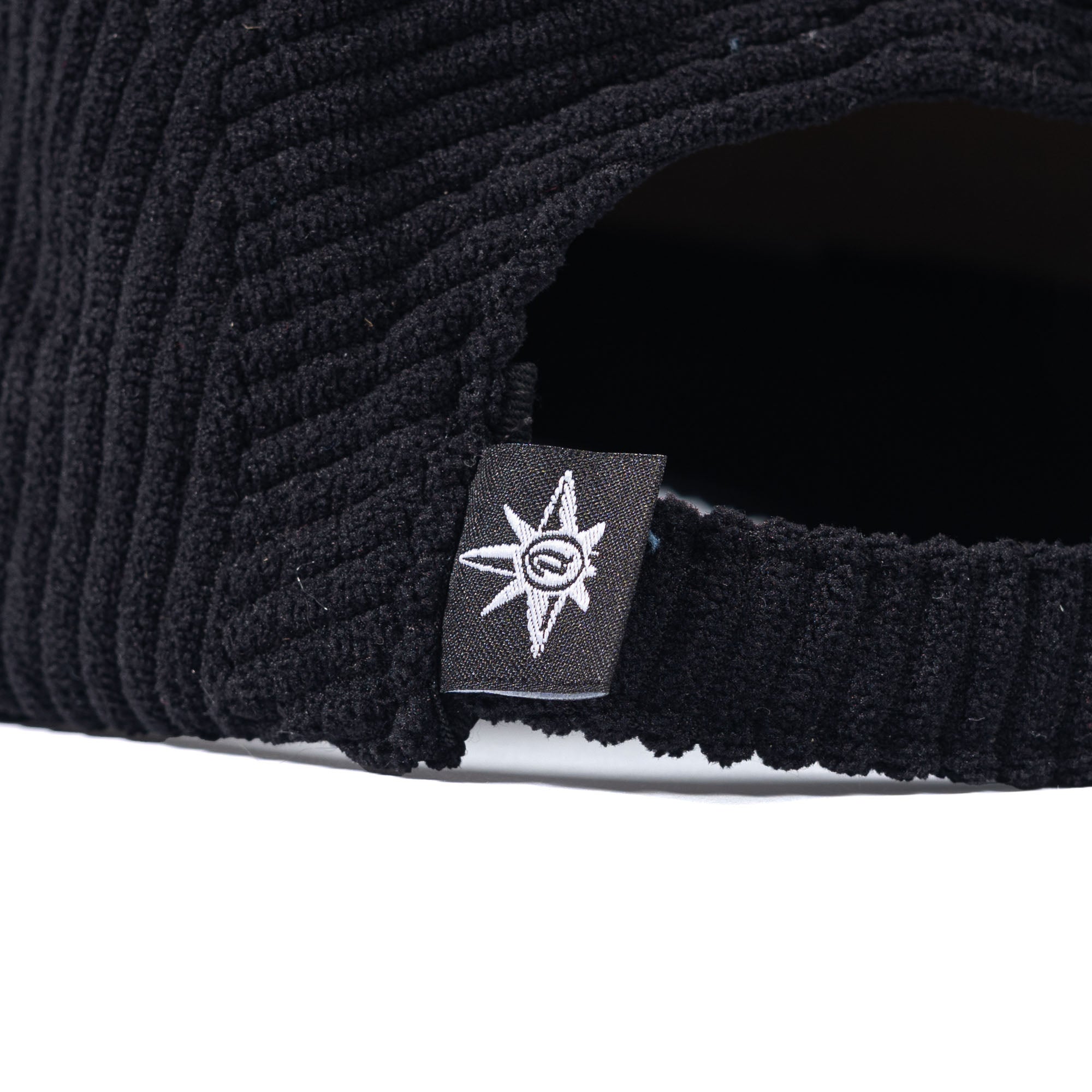 Five Panel Cap Black Corduroy