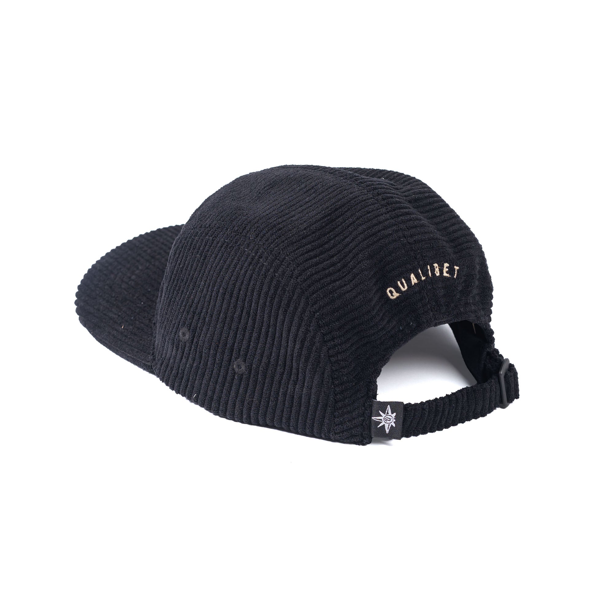 Five Panel Cap Black Corduroy