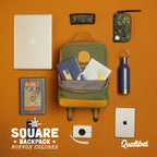 Square Backpack Green