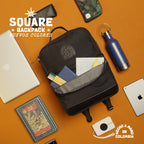 Square Backpack Black