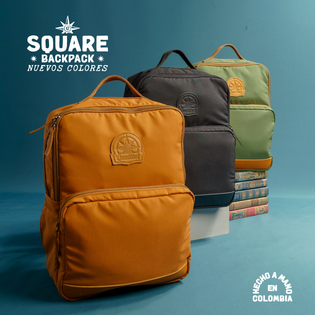 Square Backpack Green