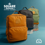 Square Backpack Green