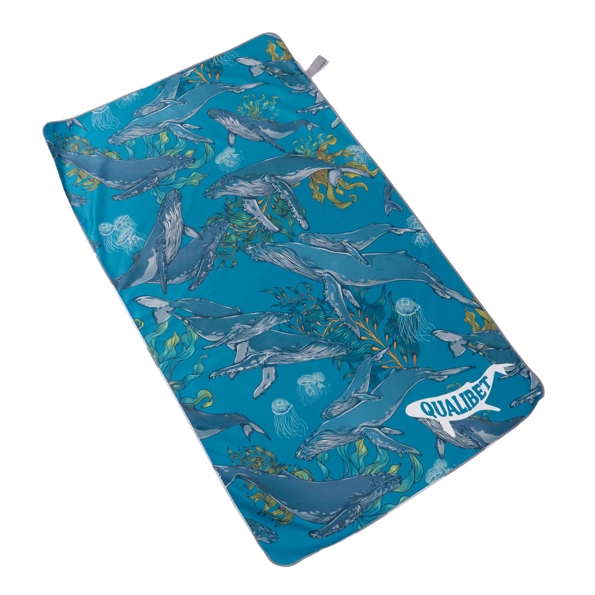 Combo Phone Holder Ballenas + Toalla Viajera Ballenas