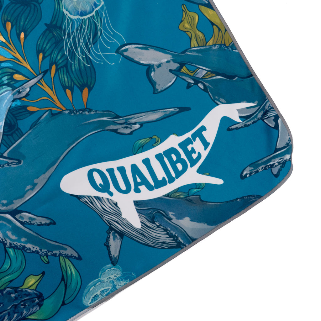 Combo Phone Holder Ballenas + Toalla Viajera Ballenas