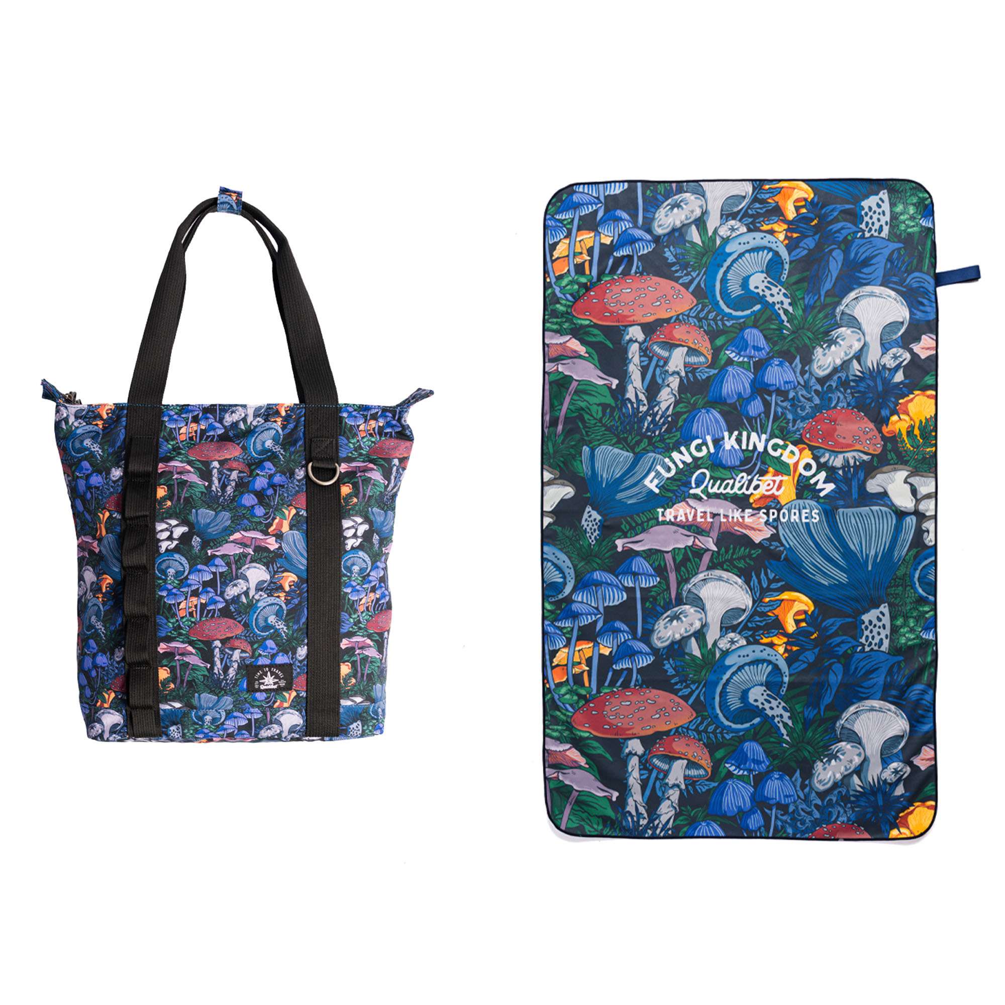 Combo Tote Bag Fungi + Toalla Viajera Fungi Imagen secundaria del producto