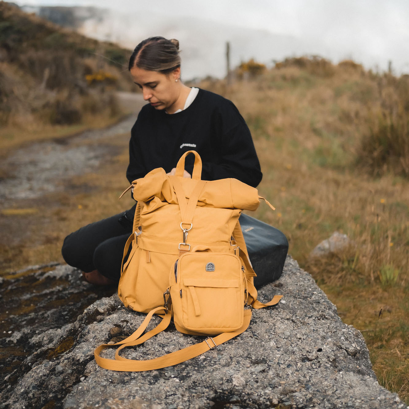 Biker Backpack Mostaza